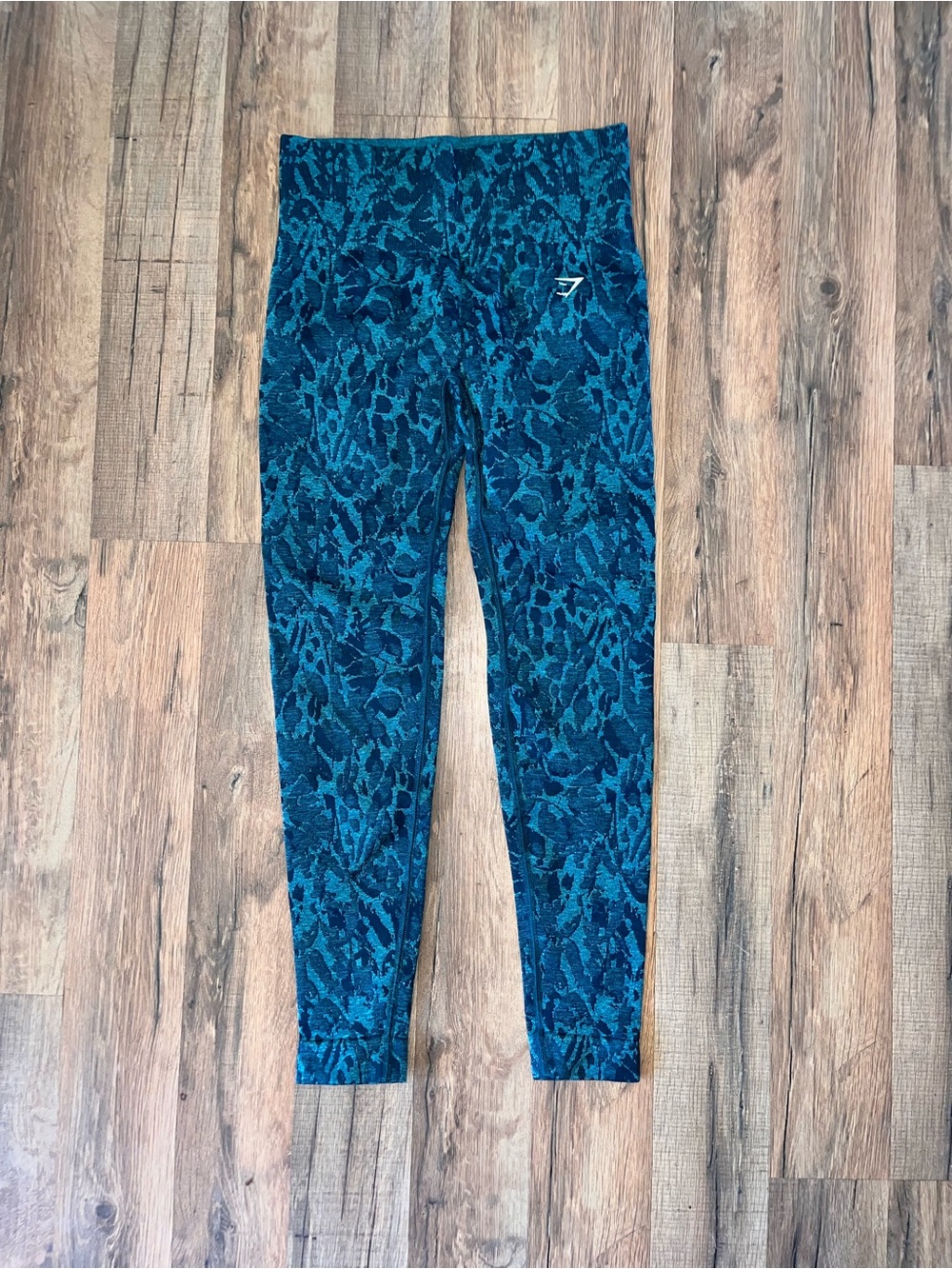 Gymshark Teal Patterned Leggings